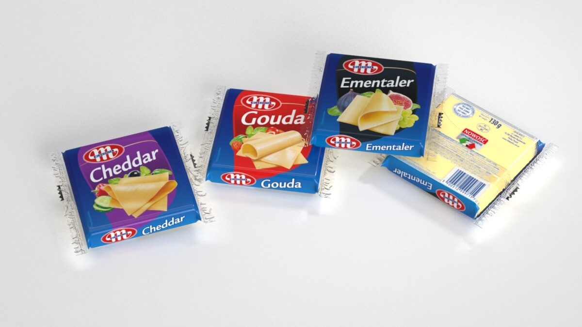 Сири Cheddar, Gouda, Ementaler, Tost